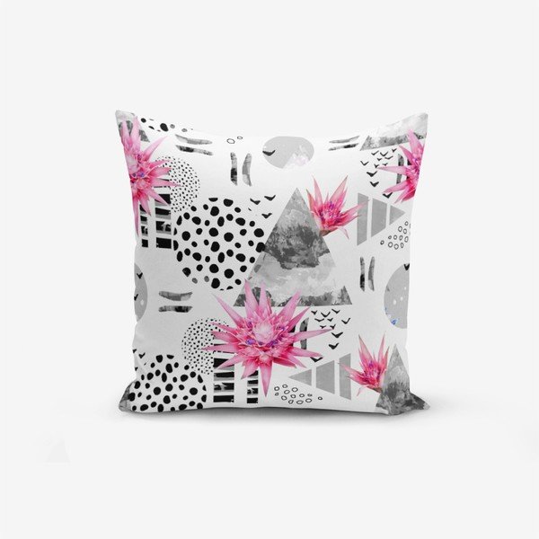 Prevleka za vzglavnik iz mešanice bombaža Minimalist Cushion Covers Bat Petegi Lotus Cicegi, 45 x 45 cm