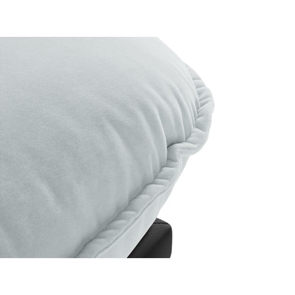 Svetlo siv žameten ležalnik (desni kot) Auguste – Interieurs 86-image-1