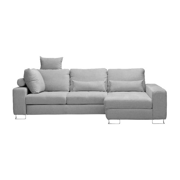 Svetlo siva Windsor & Co Sofas Alpha, desni kotni kavč