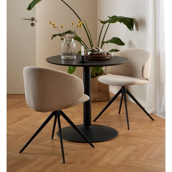 Bež oblazinjen jedilni stol z nasloni za roke Ella – Actona-image-1