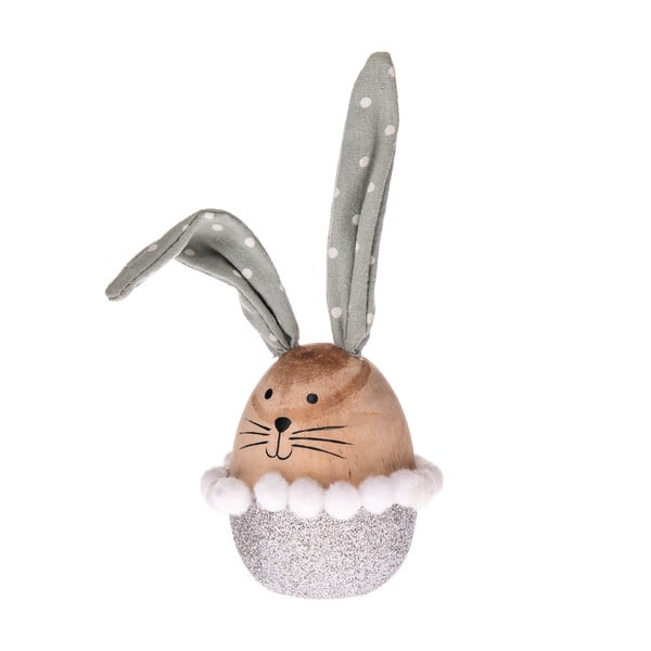 Siva lesena velikonočna dekoracija Dakls Bunny