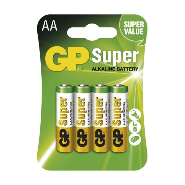 Komplet 4 alkalnih baterij EMOS GP Super AA