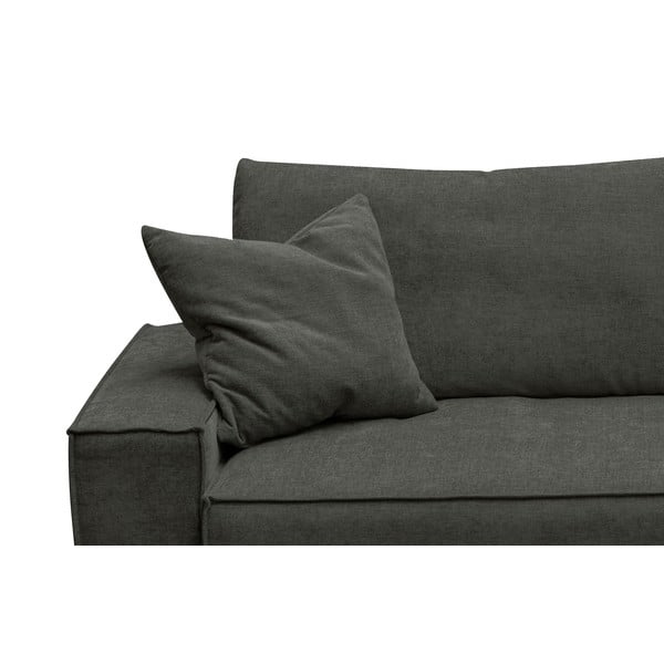 Antracitno siva raztegljiva sedežna garnitura Ghado Melow-image-1