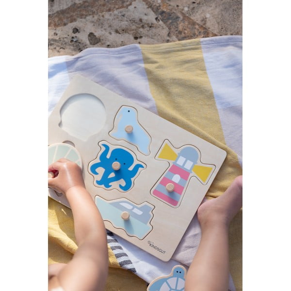 Lesena sestavljanka vtikanka (število koščkov 6) Ocean – Kindsgut-image-2