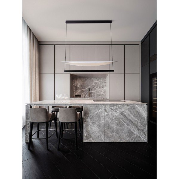 Bela/mat črna aluminijasta LED zatemnitvena viseča svetilka Diona – Nova Luce-image-1