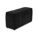 Črni žametni naslon za roke za modularni kavč Rome Velvet - Cosmopolitan Design 