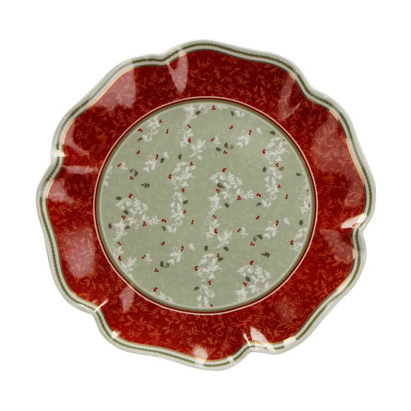 Porcelanast krožnik z božičnim motivom Brandani Piatto Portata, ⌀ 31 cm