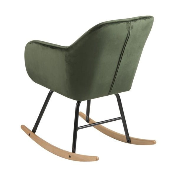 Zelen žameten gugalnik Actona Emilia-image-1