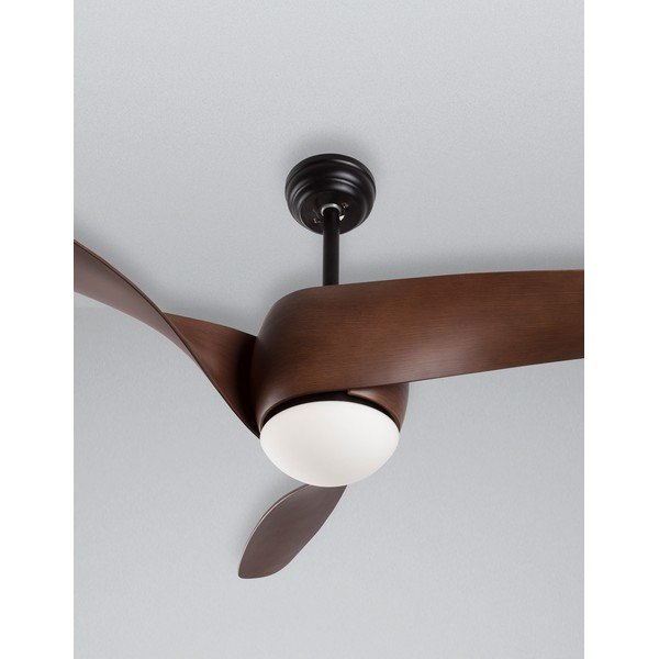 Mat črna/v temni naravni barvi kovinska LED stropna svetilka s steklenim senčilom Breeze – Nova Luce-image-4