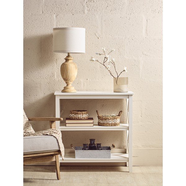 Bel regal iz masivnega bora 40x81x81 cm Heritage – Premier Housewares-image-3