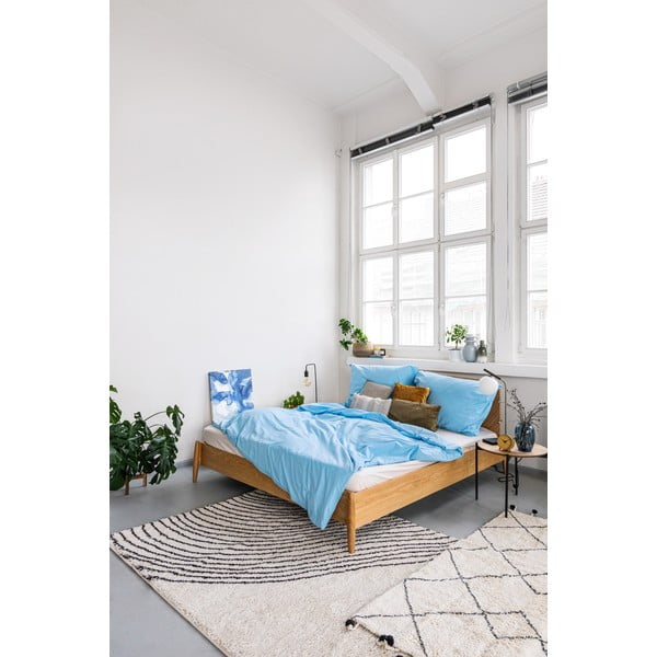 Svetlo modra bombažna posteljnina za zakonsko posteljo Bonami Selection, 200 x 200 cm-image-4