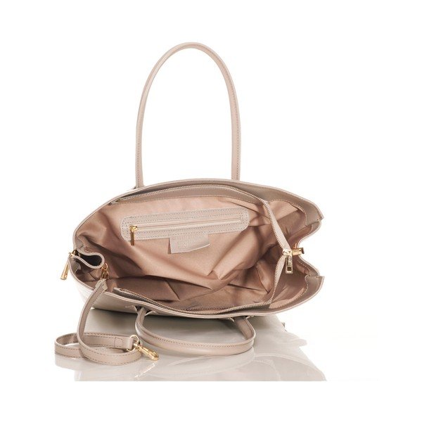 Usnjena torbica Saffiano Taupe-image-4