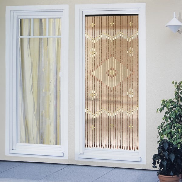 Bambusova zavesa za vrata v naravni barvi 90x200 cm Rhombus – Maximex-image-2