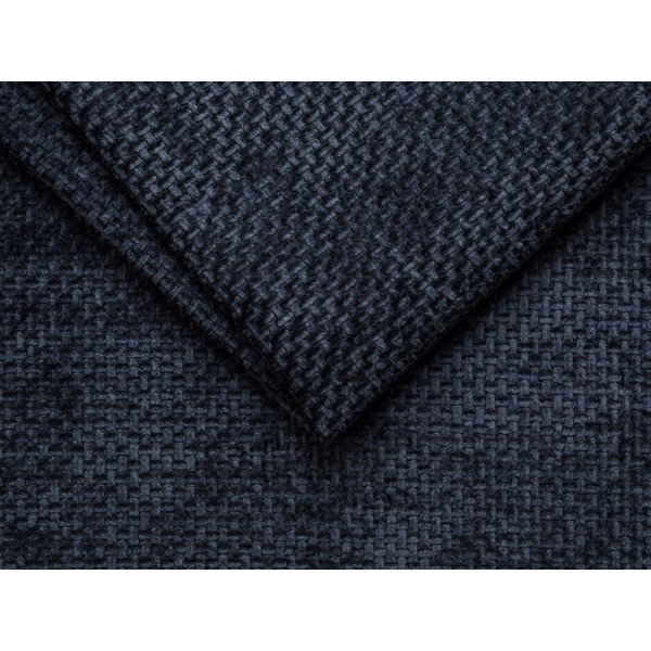 Temno modra oblazinjena zakonska postelja brez vzglavja 140x200 cm Whale – Micadoni -image-3