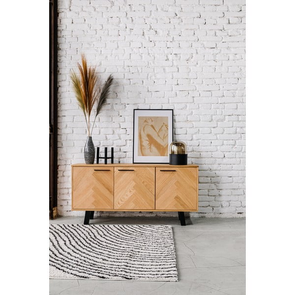 Nizka komoda iz hrastovega dekorja 150x71 cm Brighton - Actona-image-1