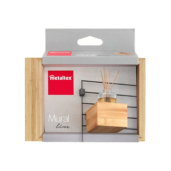 Bambusov element - škatla za shranjevanje v naravni barvi 10x15 cm Mural – Metaltex-image-2