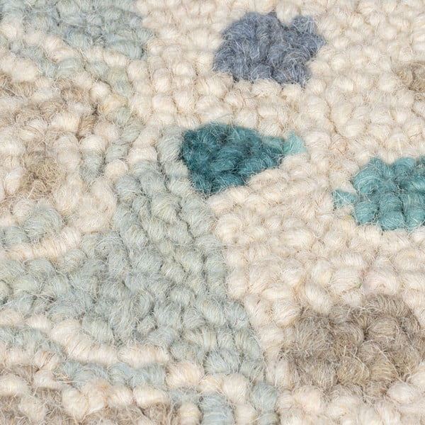 Modro-bež ročno tkana volnena preproga 120x170 cm Eloise Patchwork – Flair Rugs-image-2