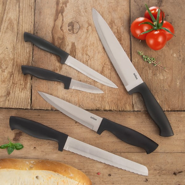 Komplet nožev iz nerjavečega jekla s stojalom 5 ks – Orion-image-1