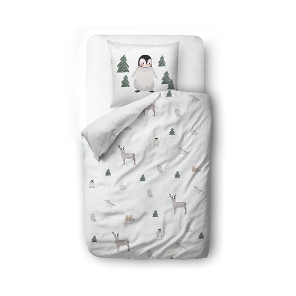 Otroška posteljnina iz bombažnega satena 135x200 cm Polar Animals - Butter Kings