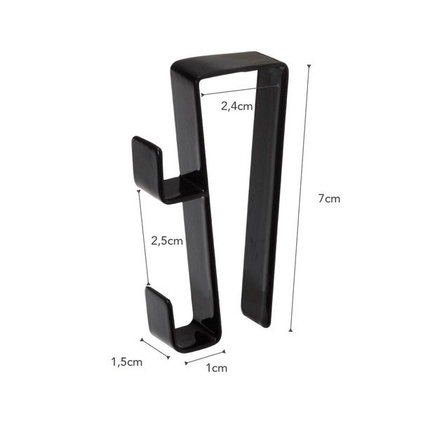 Črna obešalna kljuka YAMAZAKI Tower-image-3