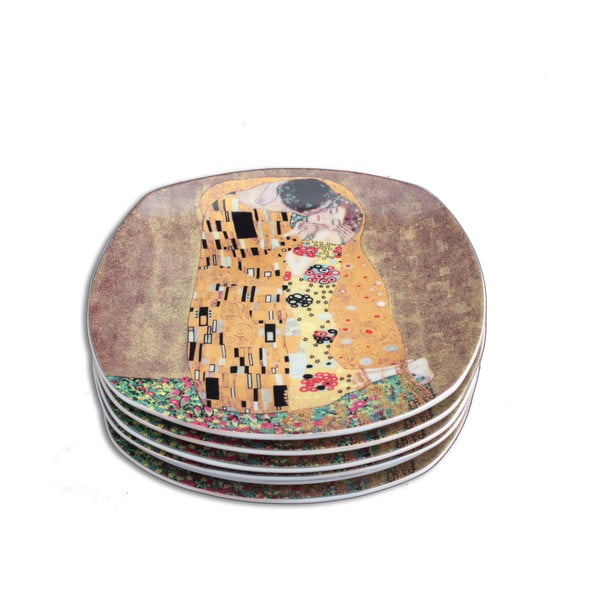 Gustav Klimt - komplet 6 desertnih krožnikov Kiss