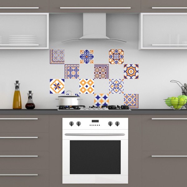 Komplet 12 dekorativnih stenskih nalepk Ambiance Alenna, 20 x 20 cm-image-2