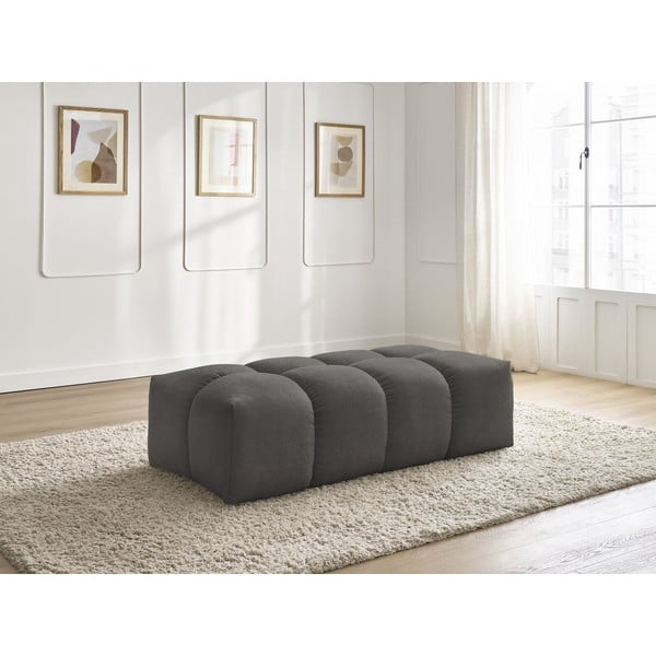 Temno siv tabure iz šenilje Everest – Bobochic Paris-image-1