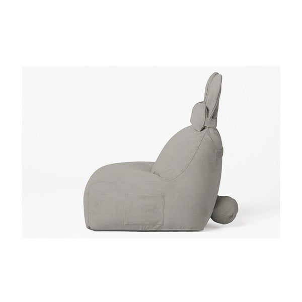 Siva otroška vreča za sedenje Funny Bunny – The Brooklyn Kids-image-2
