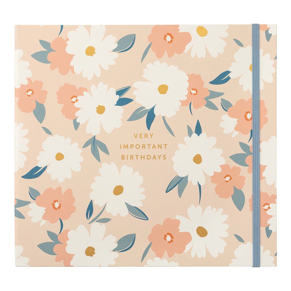 Zvezek za rojstne dneve 6 str. Pink Daisy