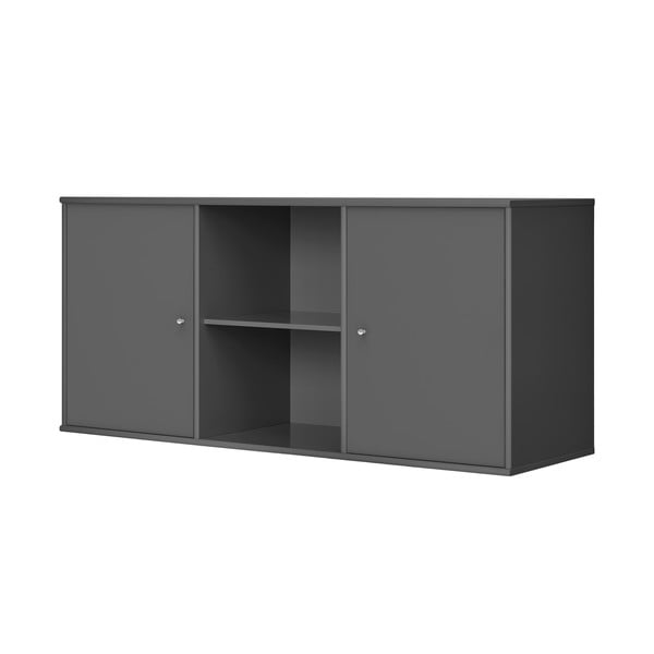 Antracitno siva nizka stenska komoda 133x61 cm Mistral – Hammel Furniture-image-1