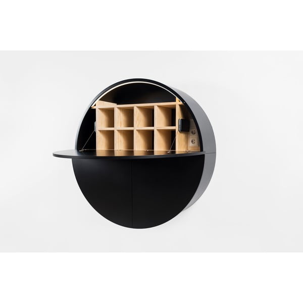 Črna večnamenska stenska miza EMKO Pill-image-1