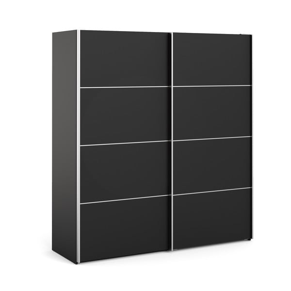 Črna omara Tvilum Verona, 182 x 202 cm-image-2