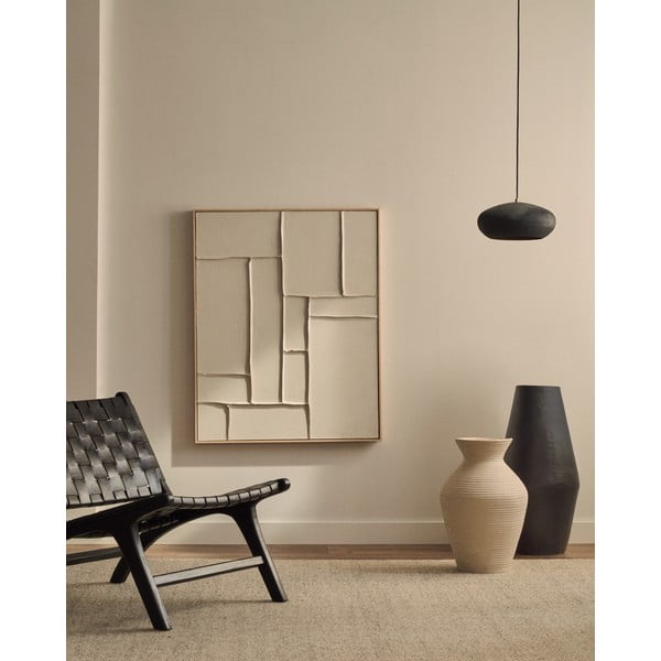 Črna viseča svetilka s kovinskim senčilom ø 30 cm Inda – Kave Home-image-2