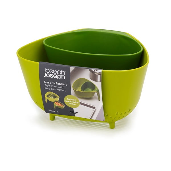 Set zelenih cedil Joseph Joseph Colanders-image-3