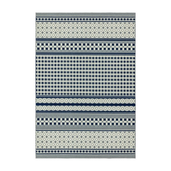 Modro-bele preproga Asiatic Carpets Antibes Geometric, 160 x 230 cm