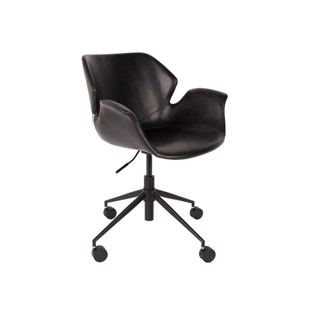 Črn pisarniški stol Zuiver Office Chair Nikki