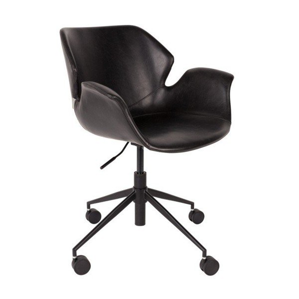 Črn pisarniški stol Zuiver Office Chair Nikki