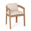 Vrtni stol iz masivnega lesa v naravni barvi Pablo – Bizzotto