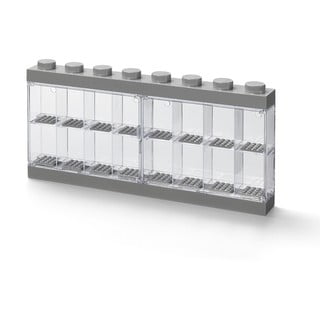 Siva zbirateljska omarica za 16 minifiguric - LEGO®