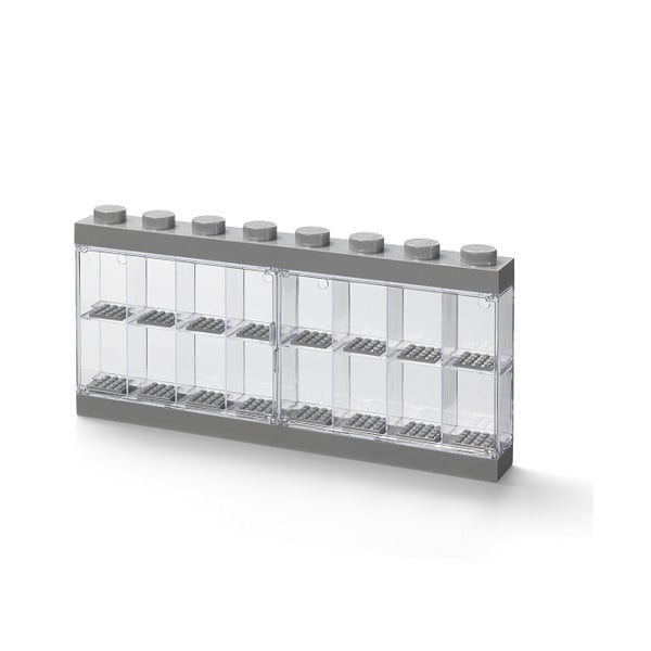 Siva zbirateljska omarica za 16 minifiguric - LEGO®