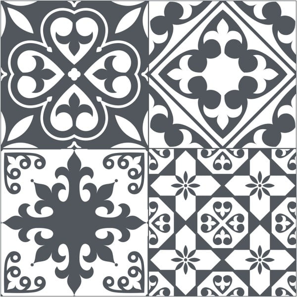 Talna nalepka Ambiance Floor Sticker Tiles Leandro, 45 x 45 cm