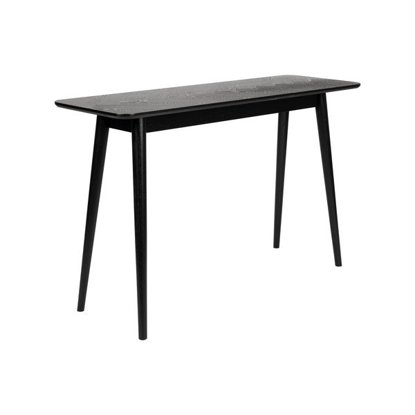 Črna stranska mizica 40x120 cm Fabio – White Label-image-2