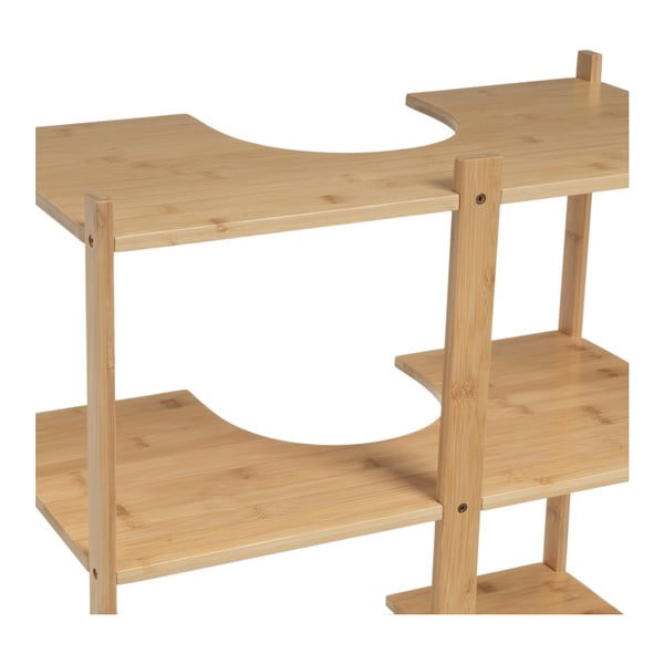 Bambusova omarica za pod umivalnik v naravni barvi 60x60 cm – Casa Selección-image-2