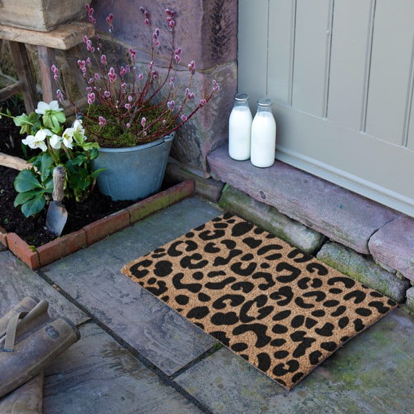 Predpražnik iz kokosovih vlaken 40x60 cm Leopard – Artsy Doormats-image-3