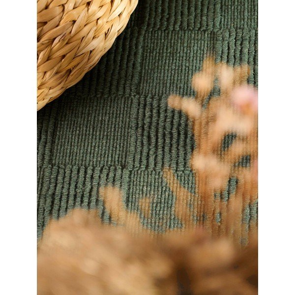 Temno zelena ročno tkana volnena preproga 200x300 cm Scala – Villeroy&Boch-image-4