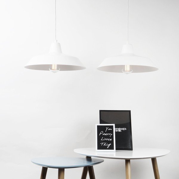 Bela dvojna viseča svetilkaSotto Luce Cinco-image-1
