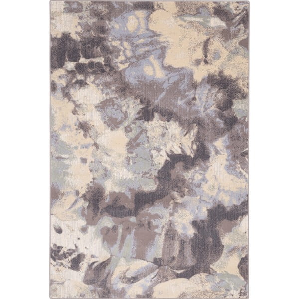 Siva/kremno bela volnena preproga 133x180 cm Taya – Agnella