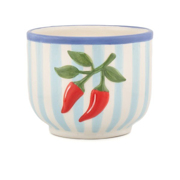 Keramičen ročno poslikan okrasni cvetlični lonec ø 12 cm Chilli – Sass & Belle