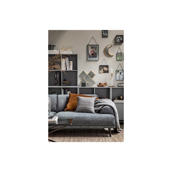 Siva modularna knjižna polica iz masivnega bora 81x81 cm Vt – vtwonen-image-1