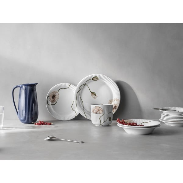 Bel porcelanast krožnik Kähler Design Hammershøi Poppy, ø 27 cm-image-1
